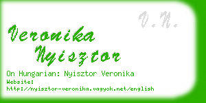 veronika nyisztor business card